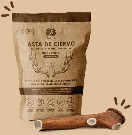 Asta de ciervo mordedores para perros Maikai Pets