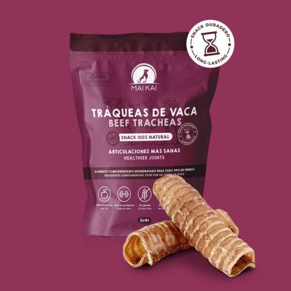 Traqueas Snacks naturales Maikai Pets. Chuches perros razas medianas y grandes. dieta barf. perros felices